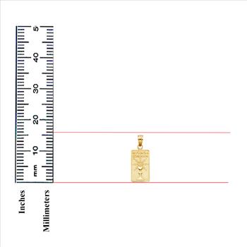 14K Yellow Gold Communion Religious Pendant - 16 mm X 10 mm