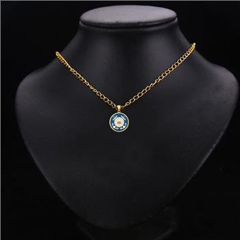 14K Yellow Gold US Coast Guard Double Sided Pendant