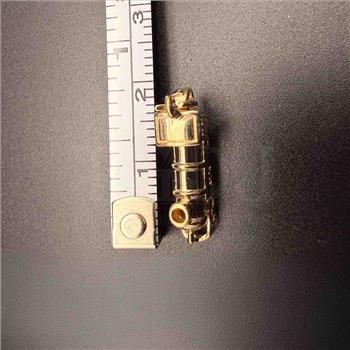 14K Yellow Gold Train Pendant