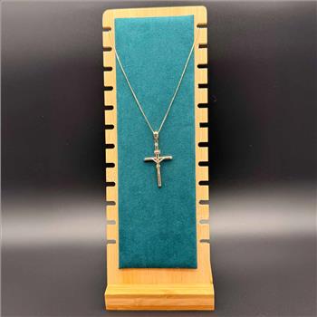 14K Yellow Gold Crucufix Cross Pendant