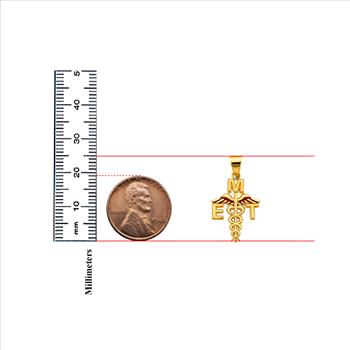 14K Yellow Gold EMT Symbol Pendant