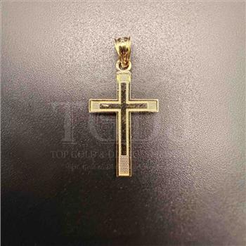 14K Yellow Gold Latin Cross Pendant