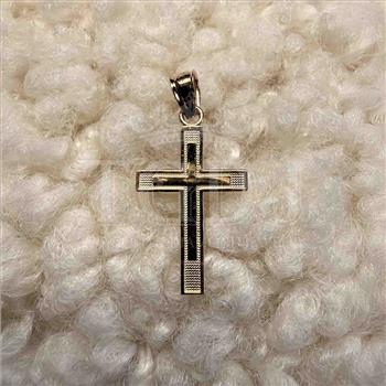 14K Yellow Gold Latin Cross Pendant