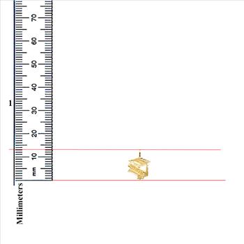 14K Yellow Gold Graduation Pendant