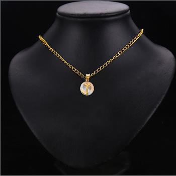 14K Tri Color Yellow Rose White Gold Diamond cut Jesus Stamp Religious Pendant - 15mm x 12mm