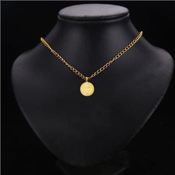 14K  Yellow Gold Hollow San Benito Pendant
