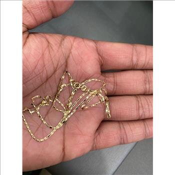 14K Yellow Gold 1.3mm Valentino Chain - 20