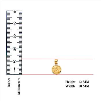 14K Yellow Gold 1.2mm Singapore Chain With 14K Yellow Gold Angel Pendant 20''