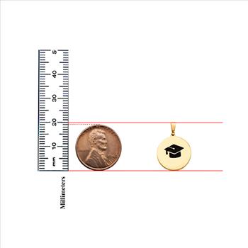 14K Yellow Gold Graduation Pendant