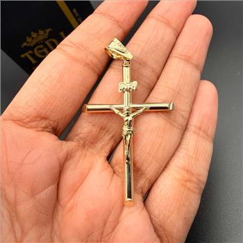 14K Yellow Gold Crucufix Pendant