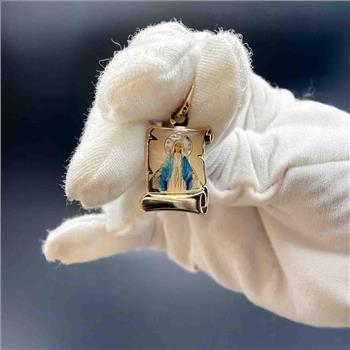 14K Yellow Gold Milagrosa Picture Pendant