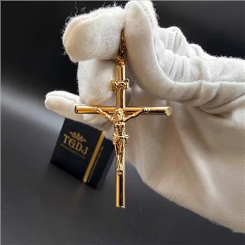 14K Yellow Gold Crucufix Pendant