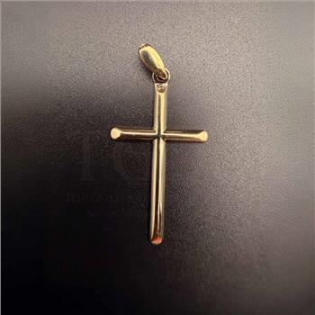 14K Yellow Gold Religious Cross Pendant