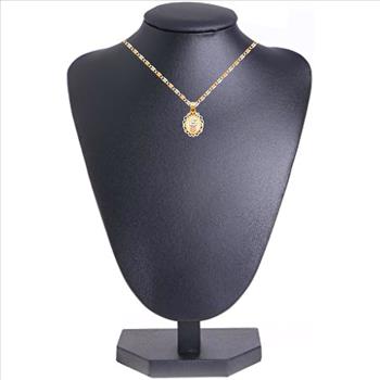 14K Tri Color Gold Sweet 15 Years Quinceañera Pendant