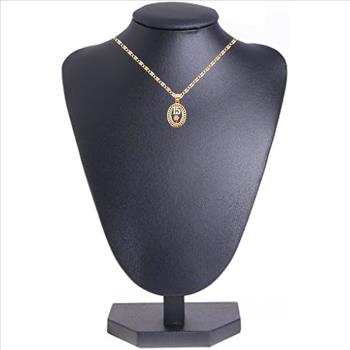 14K Tri Color Gold Sweet 15 Years Quinceañera Pendant