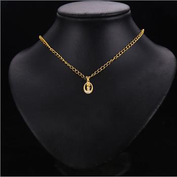 14K Yellow Gold Cubic zirconia Boy Prayer Religious Pendant - 15 mm x 10 mm