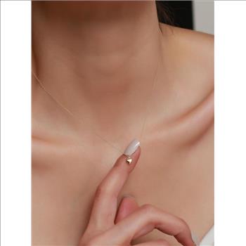 14K Yellow Gold Heart Pendant - 7 mm X 8 mm