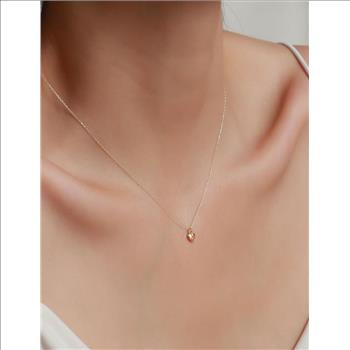 14K Yellow Gold Heart Pendant - 7 mm X 8 mm