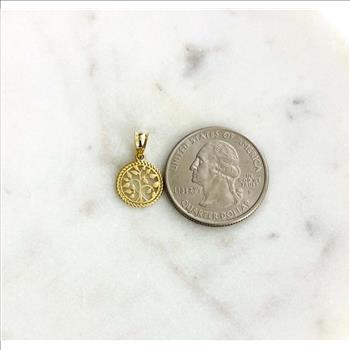 14K Yellow Gold Tree of Life Pendant