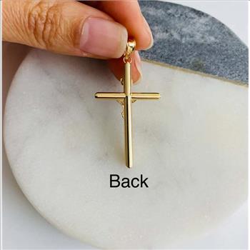 14K Yellow Gold Crucufix  Pendant