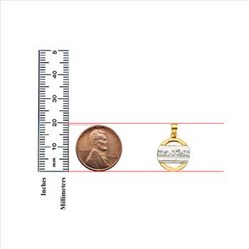 14K Two Tone Gold Last Supper Pendant