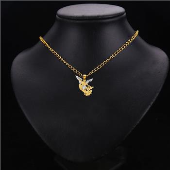 14K Two Tone Gold Saint Michael Pendant