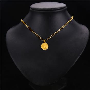 14K Yellow Gold Padre Pio Pendant