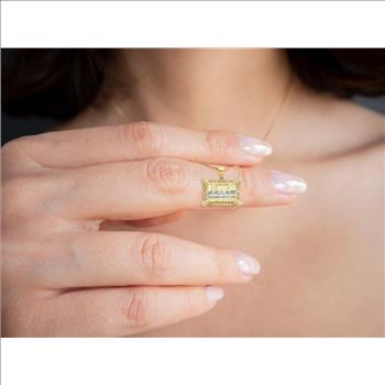 14K Two Tone Gold Last Supper Pendant