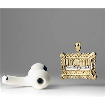 14K Two Tone Gold Last Supper Pendant