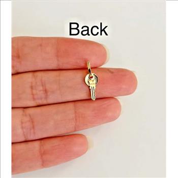 14K Yellow Gold Key Pendant 