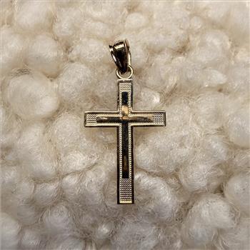 14K Yellow Gold Latin Cross Pendant