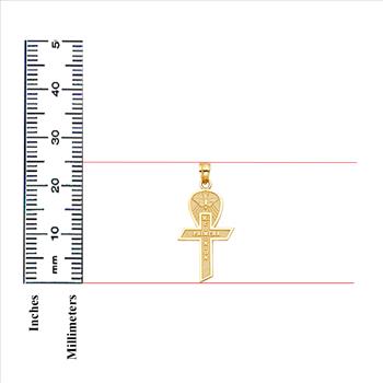 14K Yellow Gold Communion Cross Pendant