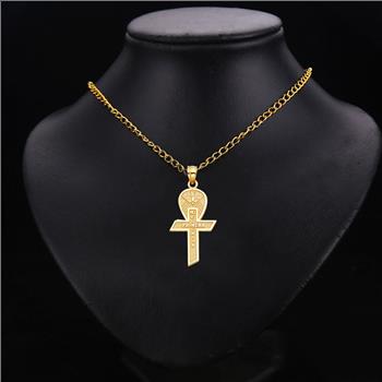 14K Yellow Gold Communion Cross Pendant