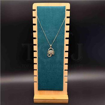 14K Two Tone Gold Scorpion Pendant