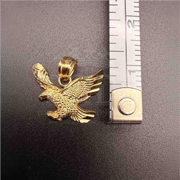 14K Yellow Gold Eagle Pendant