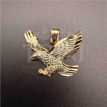 14K Yellow Gold Eagle Pendant