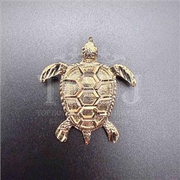 14K Yellow Gold Turtle Pendant