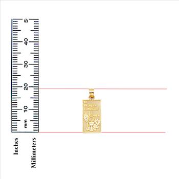 14K Yellow Gold Communion Pendant