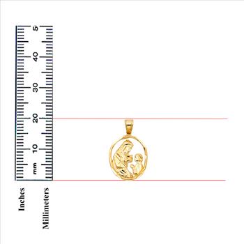 14K Yellow Gold Communion Pendant