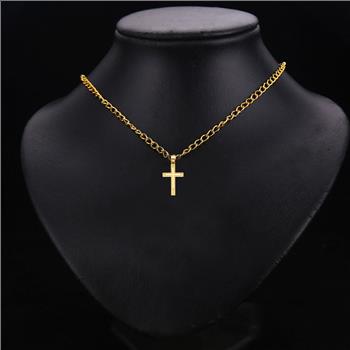 14K Yellow Gold  Latin Cross Pendant