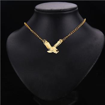 14K Yellow Gold Eagle Pendant - 22 mm X 30 mm