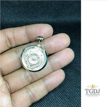 Gold Aztec Charm Mayan Calendar Pendant, 1
