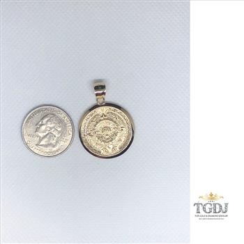 Gold Aztec Charm Mayan Calendar Pendant, 1