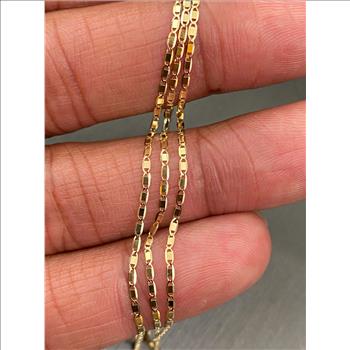  14K Yellow Gold 1.3mm Valentino Chain - 22