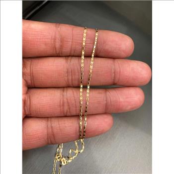  14K Yellow Gold 1.3mm Valentino Chain - 22