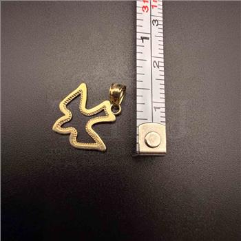 14K Yellow Gold Espiritu Santo Dove Pendant