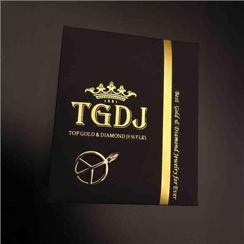 14K Yellow Gold Peace Pendant