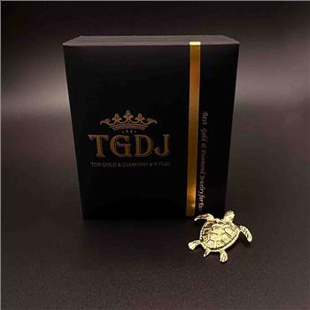 14K Yellow Gold Turtle Pendant