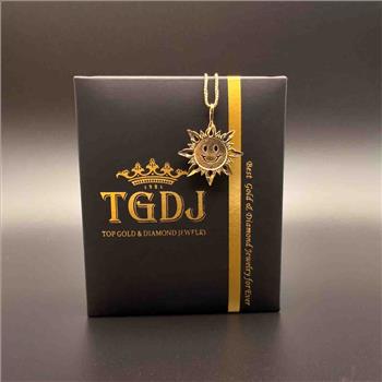 14K Yellow Gold Sun Pendant