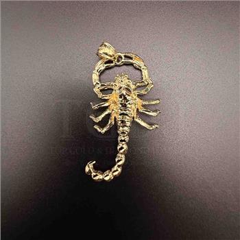 14K Yellow Gold Scorpion Pendant
